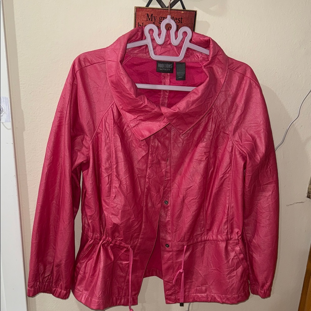 Chico's Vibrant Pink Utility Jacket